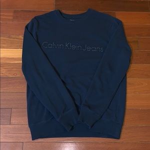 Vintage Calvin Klein Navy Blue Sweatshirt
